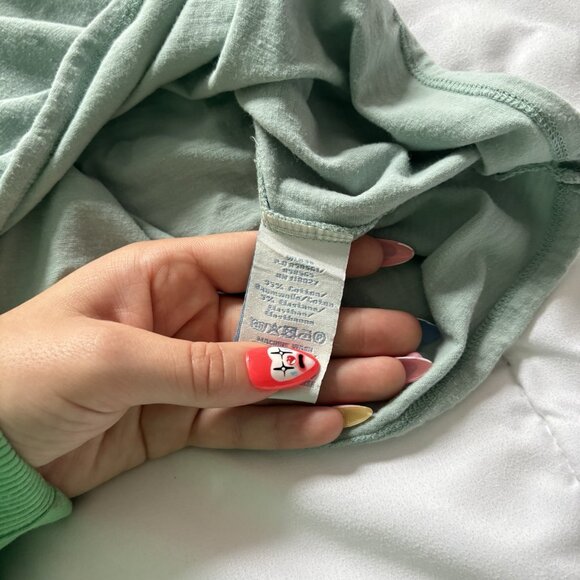 Vintage 90s Y2K Mint Green Womens Size 6 Green T Shirt Baby Tee Round Neck - Picture 7 of 8